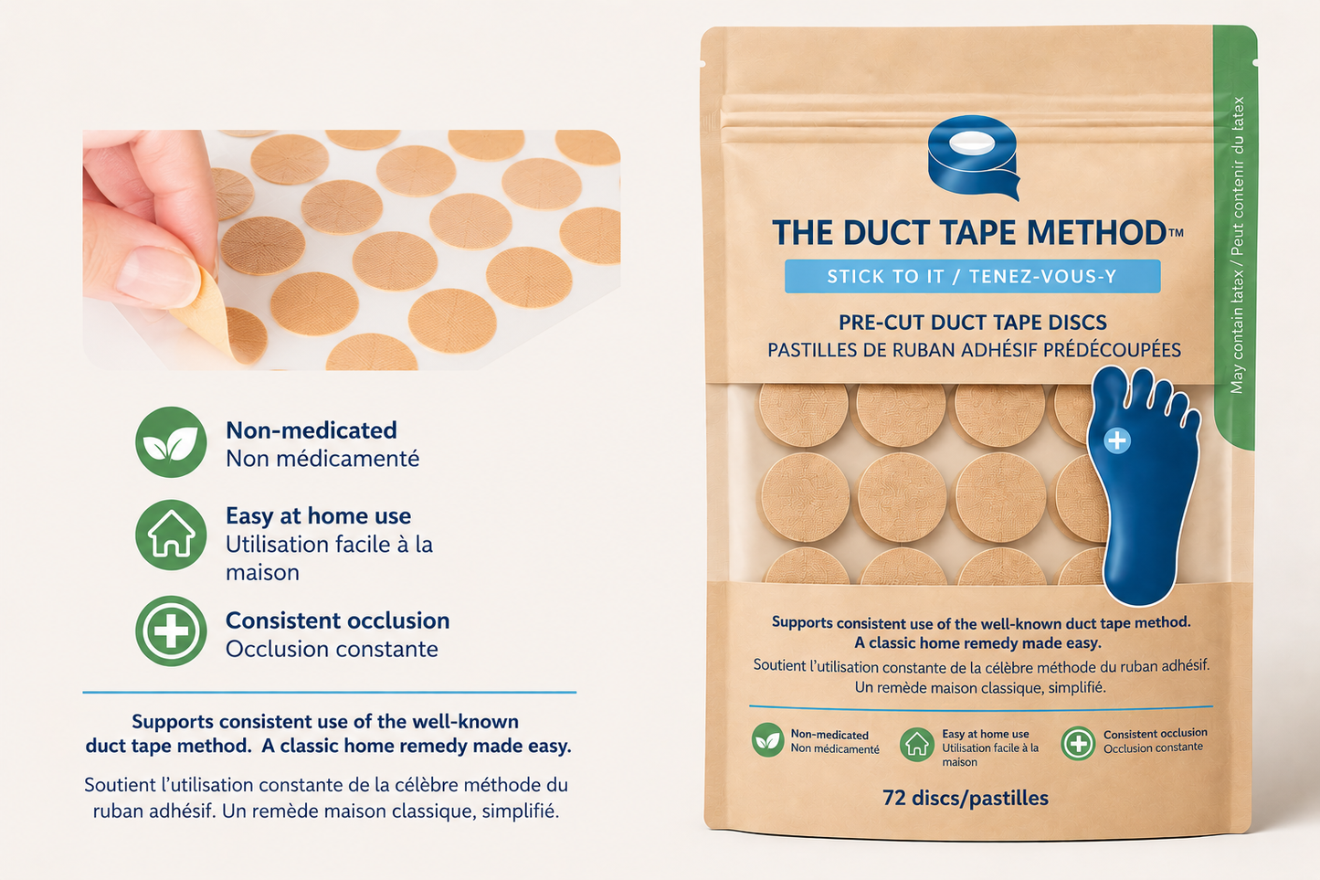 The Duct Tape Method - Single Pack - 72 Count